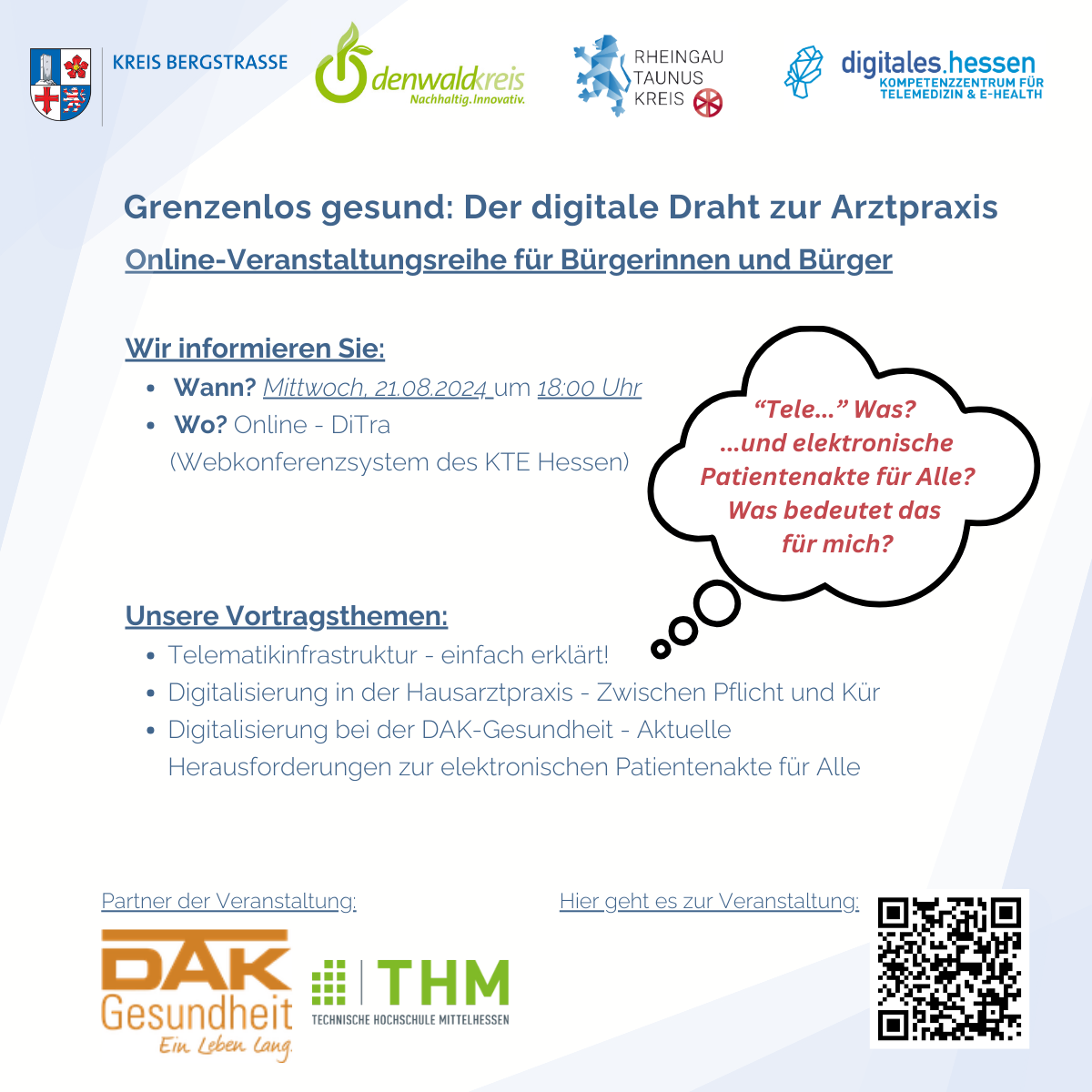 Grenzenlos gesund   Der digitale Draht zur Arztpraxis   Flyer